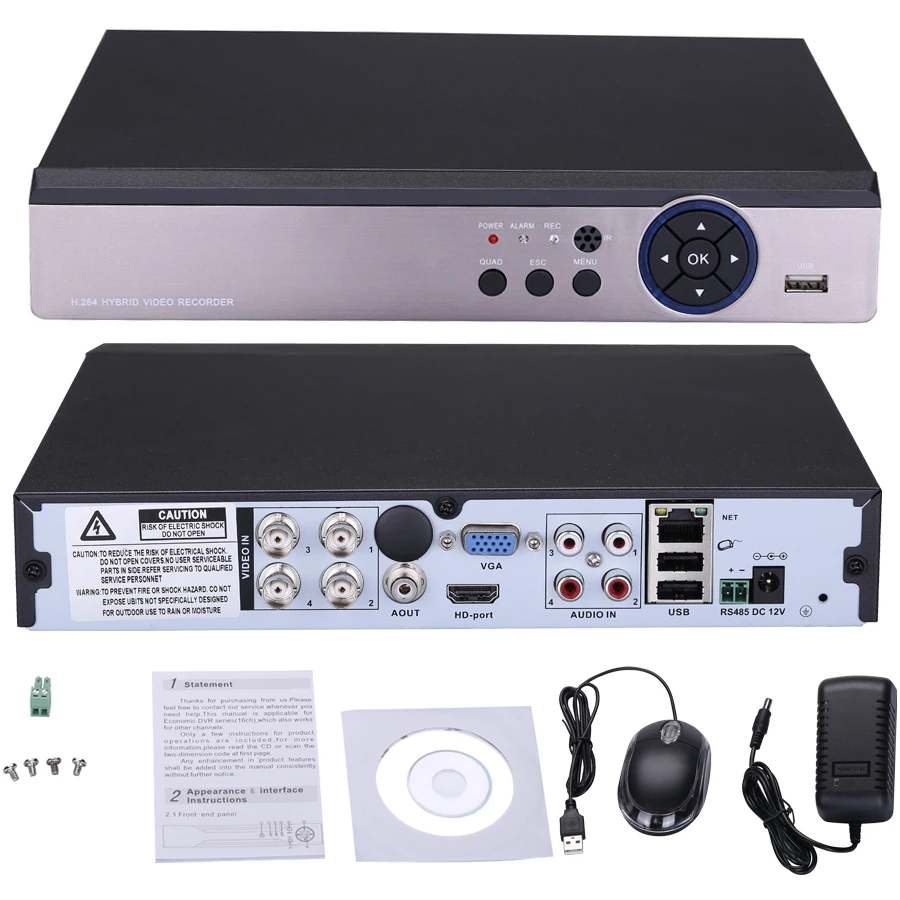 Камера видеонаблюдения 4 МП канала 5 в 1 гибридный видеорегистратор камера