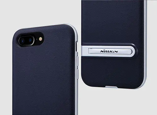Чехол для iphone 8 Plus Nillkin youth задняя крышка чехол с Регулируемый держатель-подставка для Apple iphone 7 Plus чехол для телефона - Цвет: silver