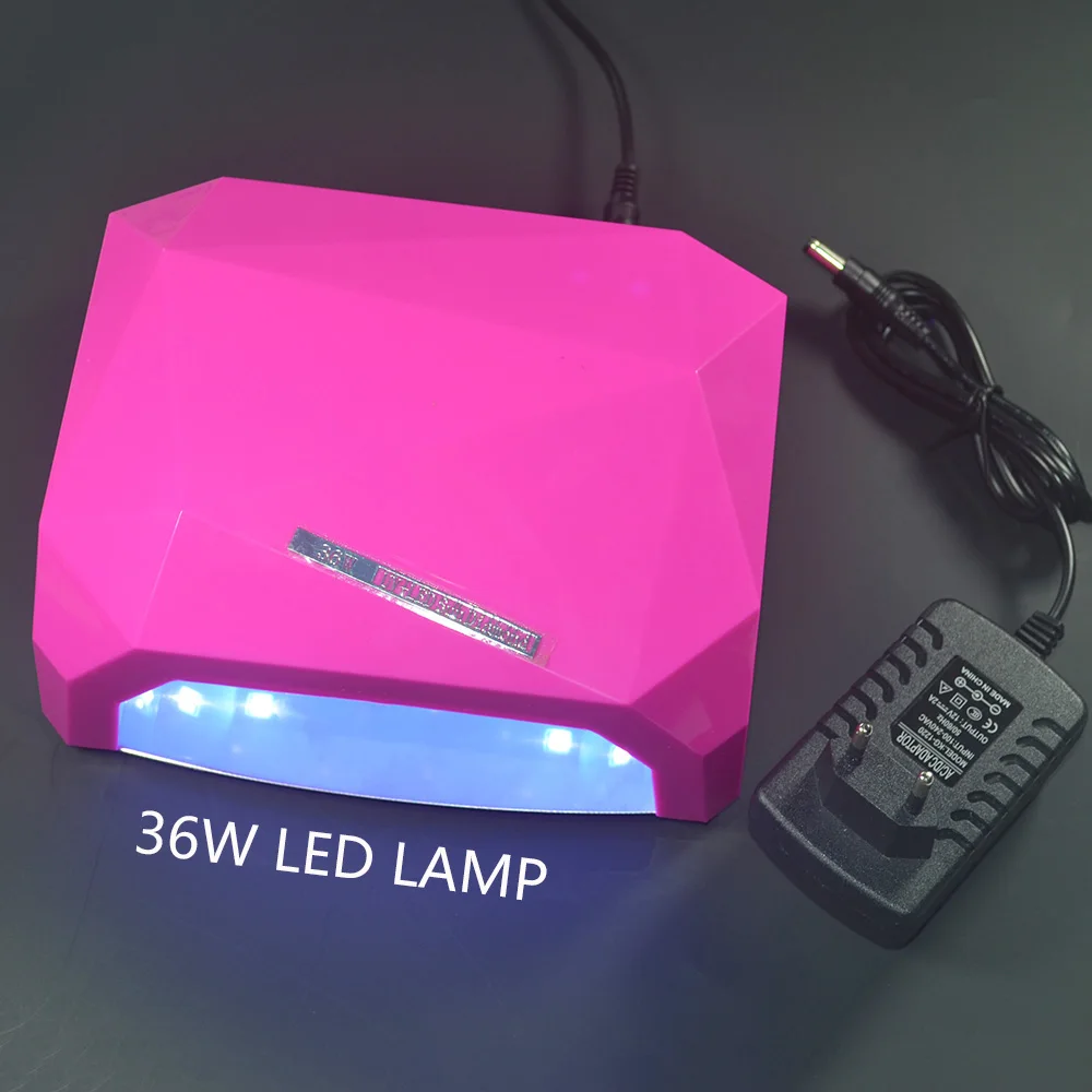 Горячий 48 W/36 W Маникюр, ультрафиолетовый, светодиодный светильник для ногтей Набор для ультрафиолетовой обработки лака маникюрный набор выбрать 10/12 Цветной Гель-лак базовый верхний слой ногтей набор