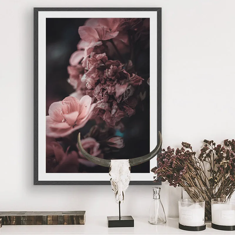 

Classical Rose Flowers Wall Art Canvas Painting Nordic Poster Art Prints Wall Pictures For Living Room Home Decor Unframed