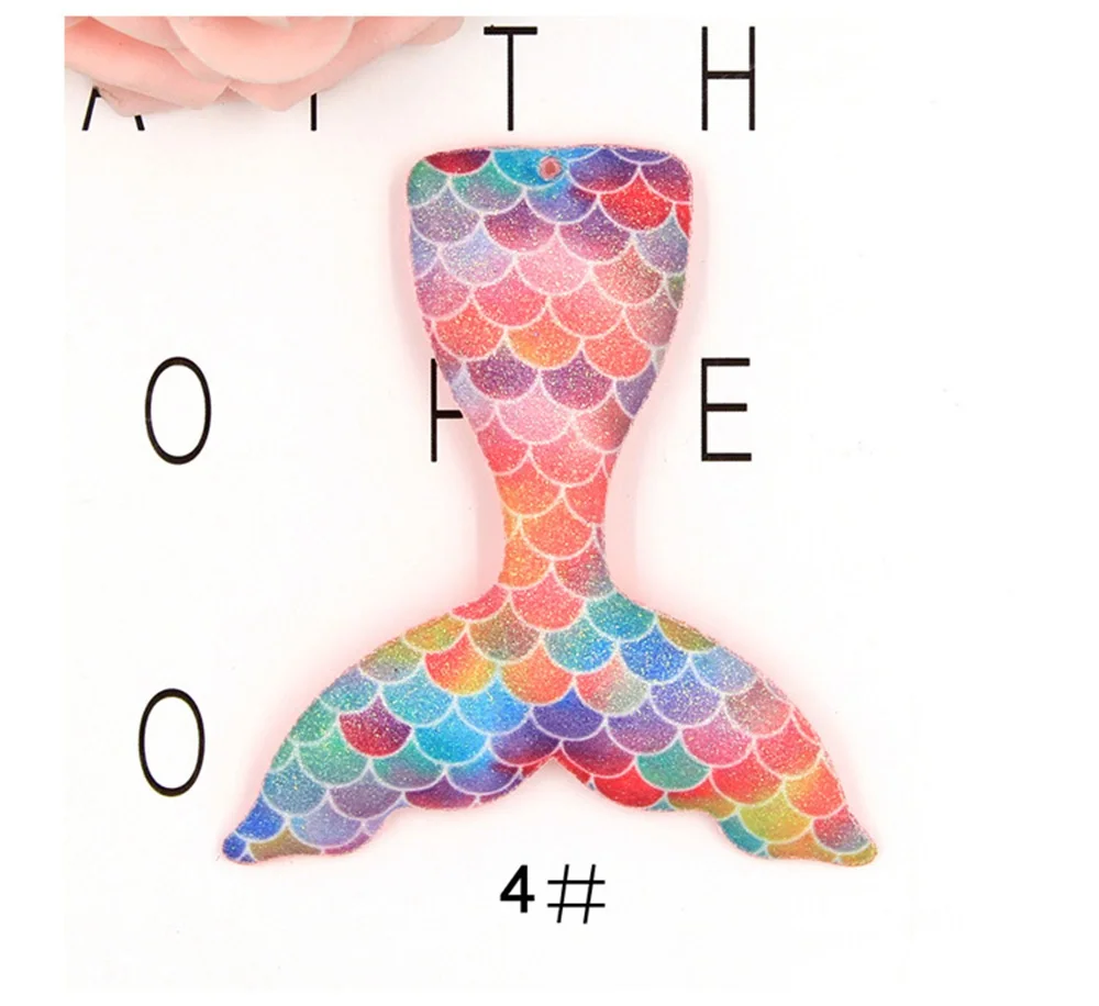 Новые 4 шт. Мягкий войлок Фэнтези цвет золотой порошок ткань хвост русалки