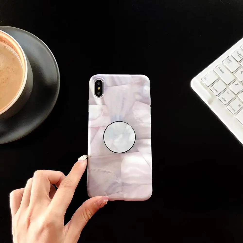 Модный силиконовый мягкий мраморный чехол для iphone 6 6S Plus X XS MAX XR