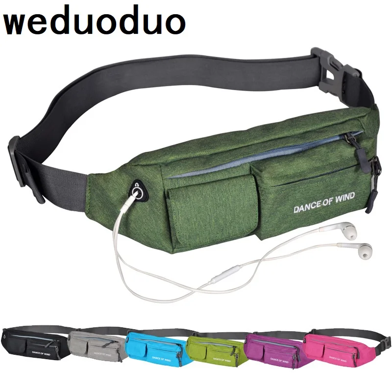 

Поясная Сумка Weduoduo для мужчин и женщин, дорожный кошелек на ремне для телефона, холщовая забавная Повседневная сумочка на бедро