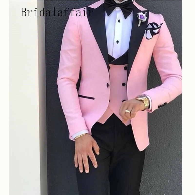 Костюм Bridalaffair Homme темно синий деловой мужской костюм из 3 предметов зауженный