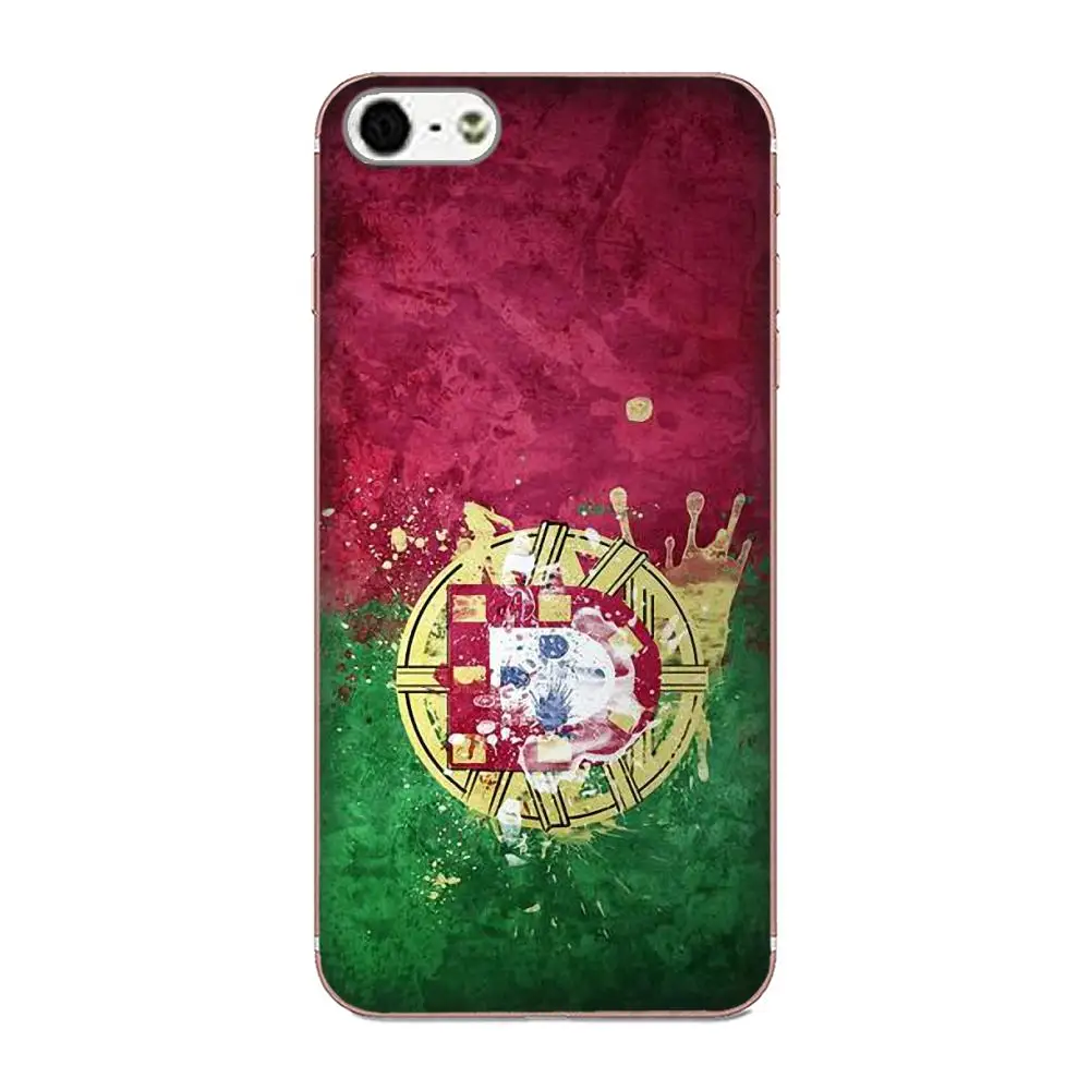as picture Мягкий Силиконовый ТПУ прозрачный Капа Coque для Apple iPhone 4 4S 5 5C 5S SE 6 6 S 7 8 плюс X XS Max XR флаг Португалии - Цвет: as picture