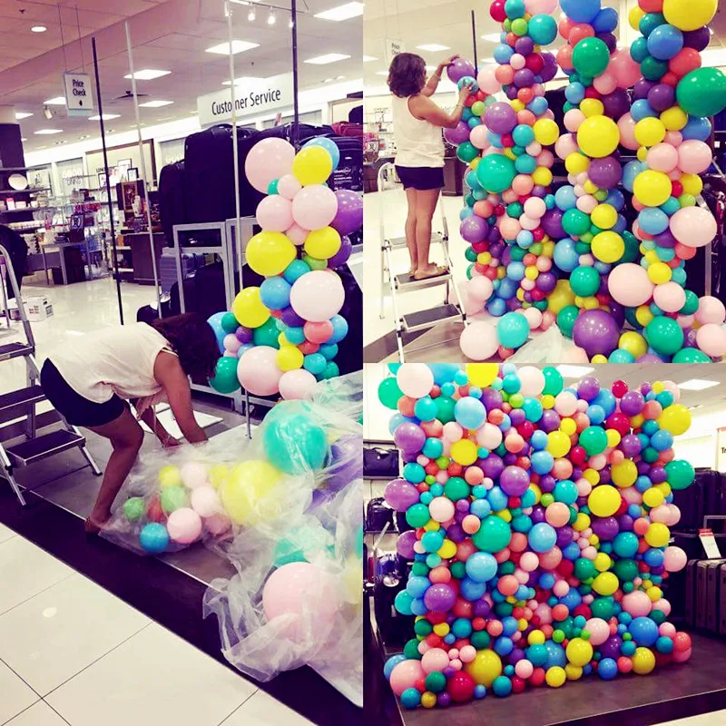 50 шт./лот воздушных шаров из латекса День рождения воздушные шары золото черный