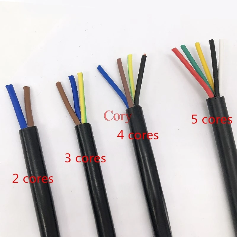 22 AWG 0 3 мм2 RVV 2/3/4/5/6/7/8/10/12/14/16/18 штифты сердечника Удлинительный провод медный
