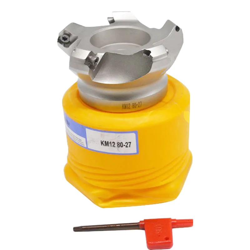 Фреза KM12 80-27 с 5 кромками твердосплавная втулка SEHT1204AFFN/SEKT1204 для фрезерных станков