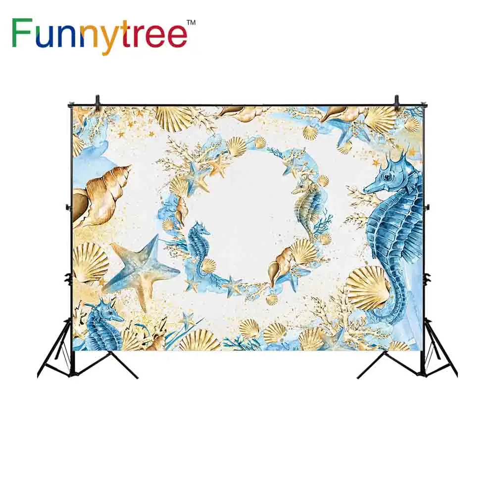 Фотофон Funnytree с изображением морской лошади звезды подводный мир