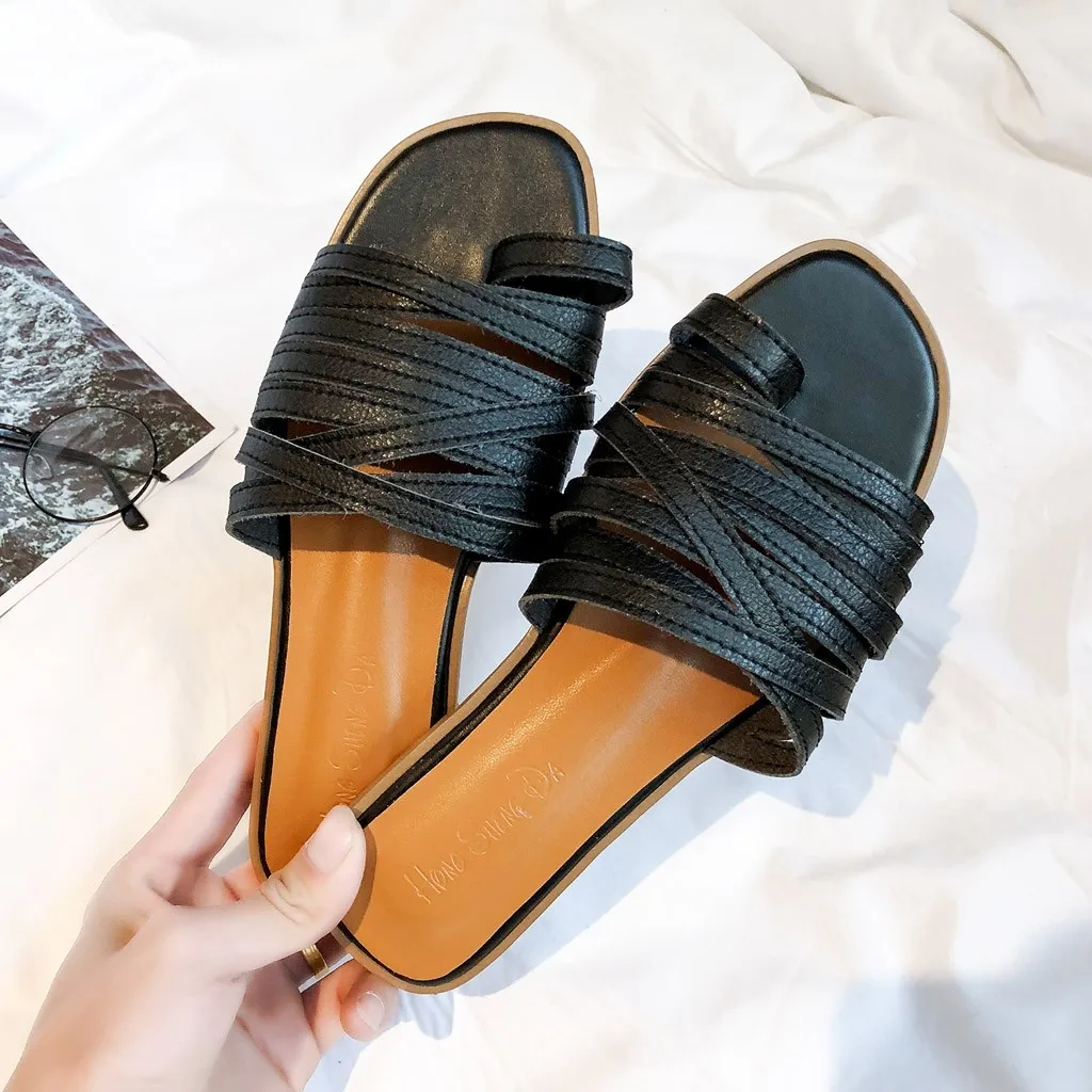 SAGACE модные женские шлепанцы на плоской подошве женская пляжная повседневная