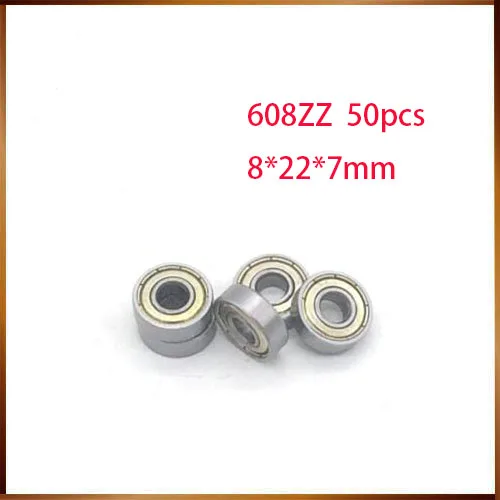 Шариковые радиальные подшипники 8x22x7 мм 50 шт. S608 608ZZ 608RS 608-2Z 608Z 608-2RS ZZ RS RZ 2RZ |
