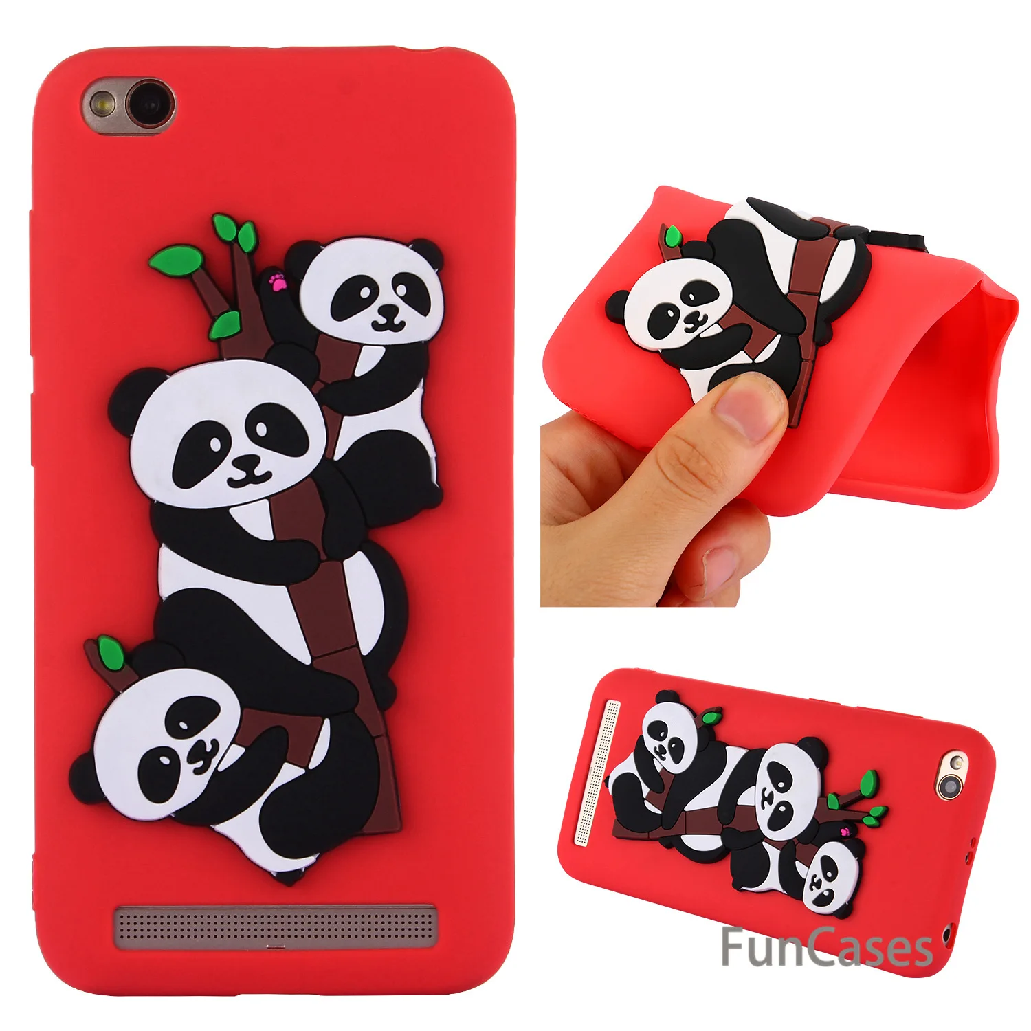 Cute Panda Чехол СПС Coque Redmi 5A Мягкий силиконовый чехол для телефона Портативный
