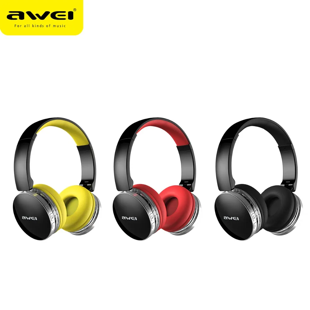 Новинка Awei A500BL складные Hi-Fi стерео беспроводные наушники bluetooth гарнитура с