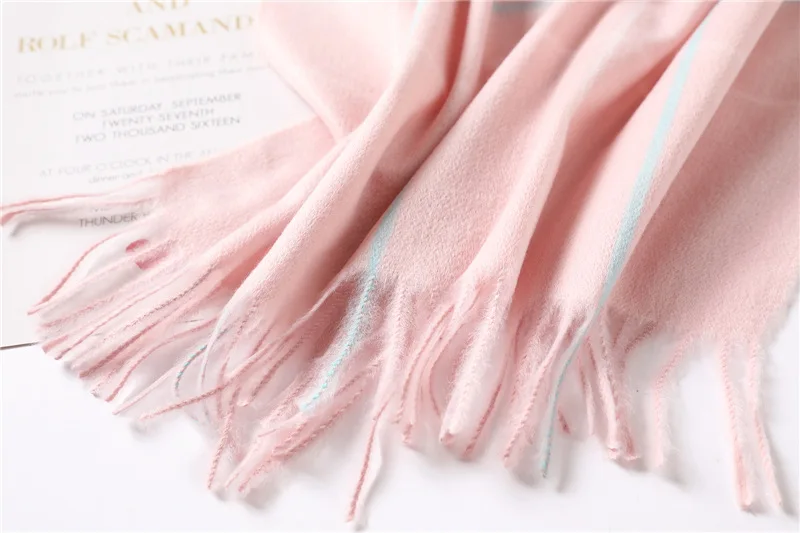Мода, зимний шарф, толстые теплые кашемировые шарфы для женщин, шали и деформации, дамские банданы из пашмины, длинный размер, одеяло