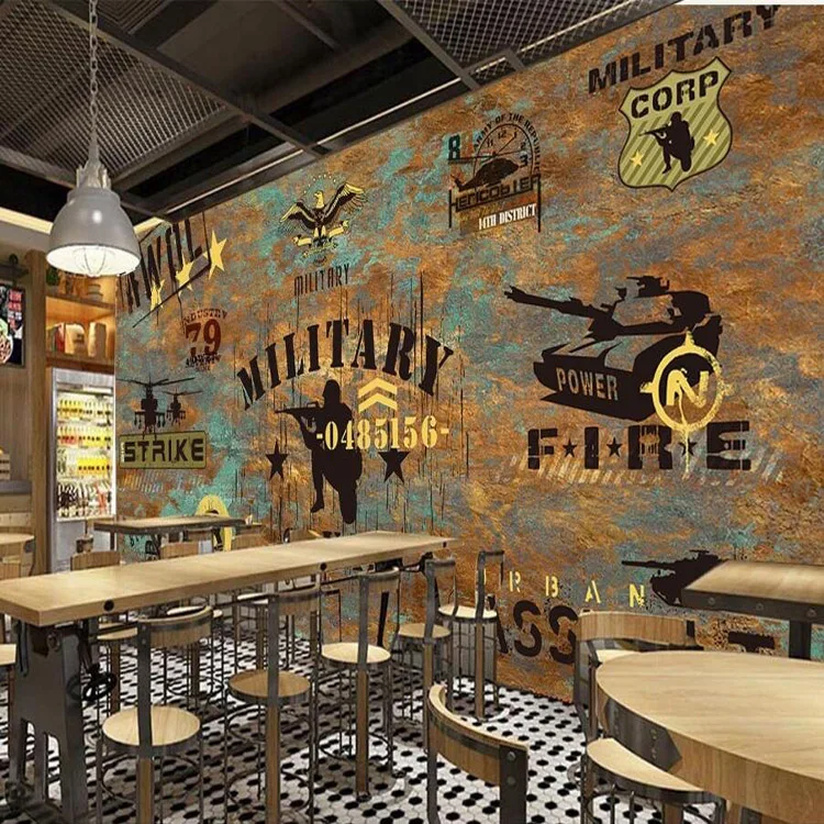 Пользовательские фото обои 3D стерео Камуфляж Военный большой панно для баров и