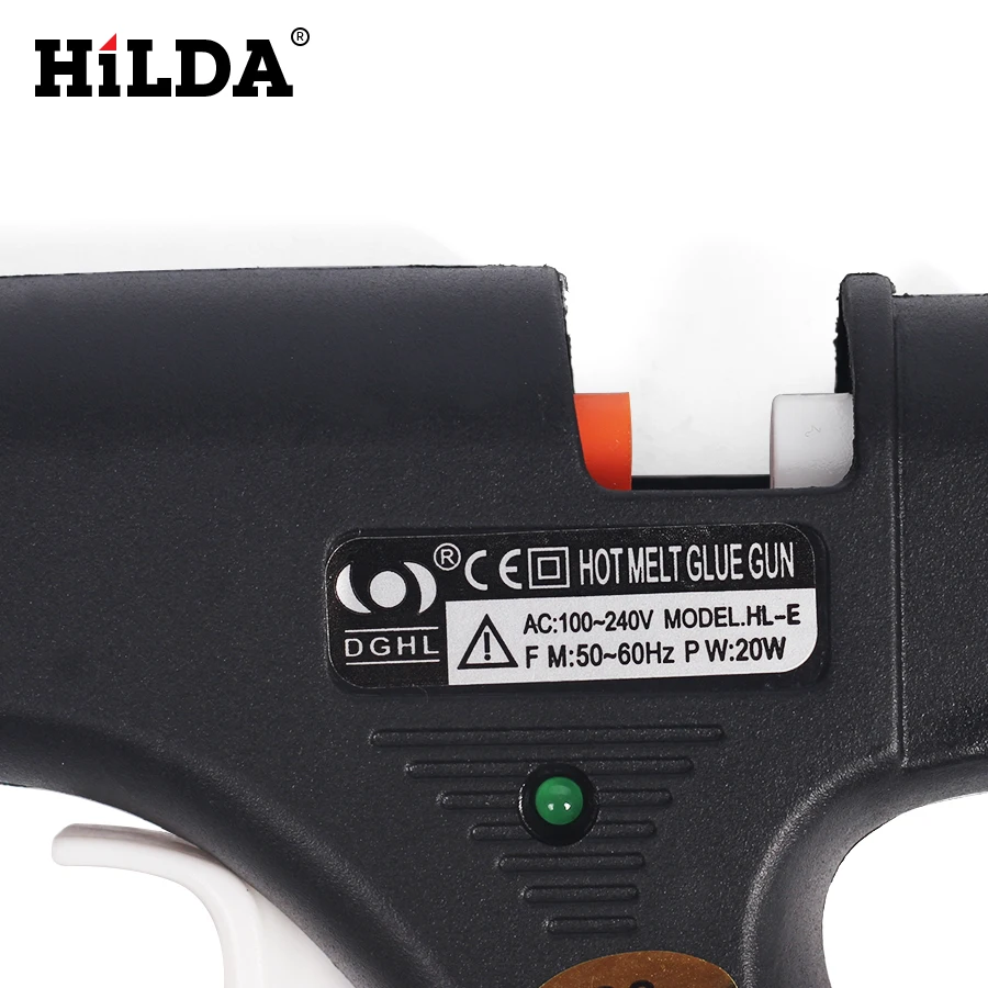 HILDA 20 Вт EU Plug термоплавкий клеевой пистолет и мини-пистолеты с 10 шт. клеевые