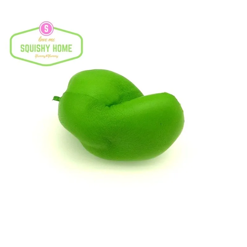 Kuutti Squishy 1 шт. прекрасный 13 см мягкий delicious Kawaii зеленый манго фрукты медленно