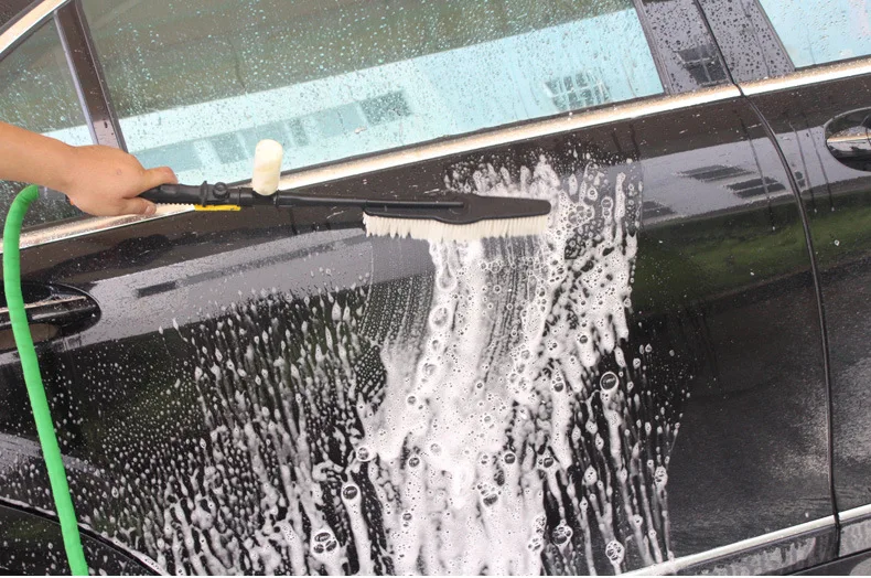 Щетка для мытья бутылок с пеной 62 см длинная ручка автомобиля мягкая Швабра