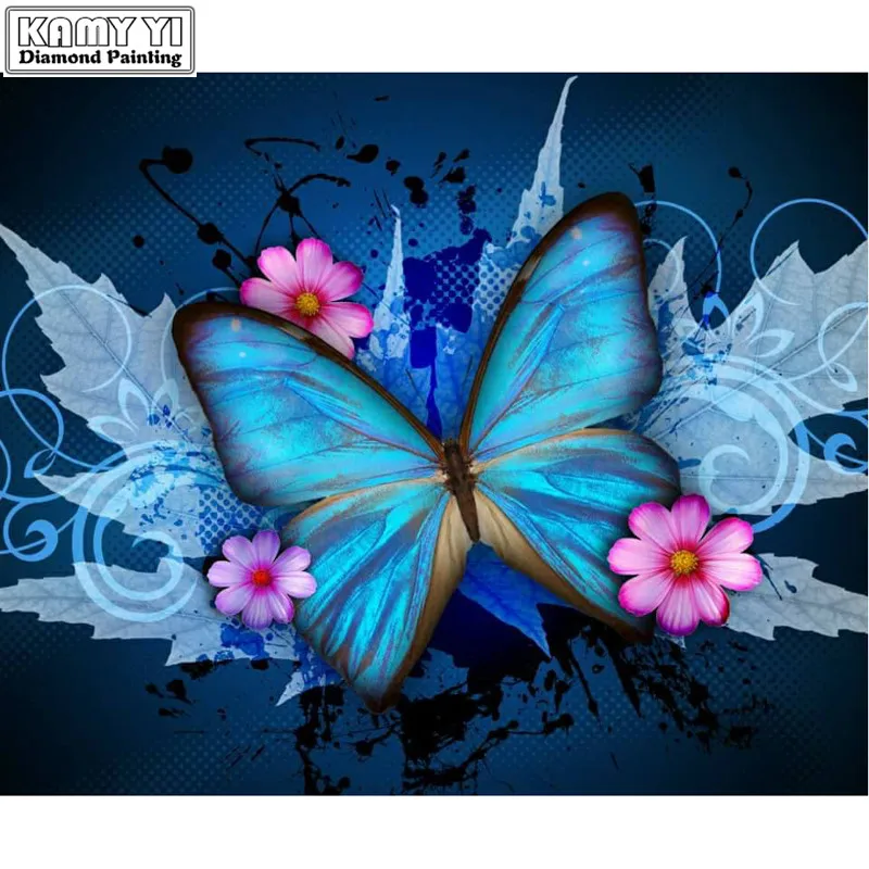 Полноразмерная 5D алмазная живопись сделай сам переключатель Креста бабочка
