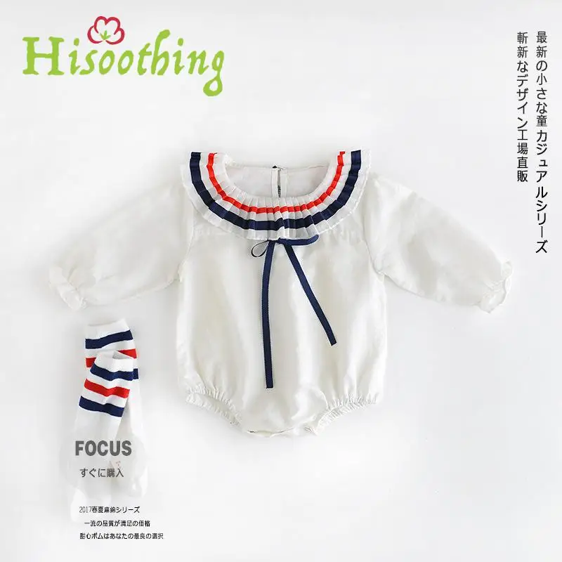 Детский комбинезон из хлопка с длинными рукавами Треугольники восхождение