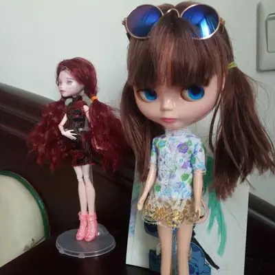 7 см солнцезащитные очки для 1/6 BJD blyth куклы сделай сам девочек рождественский
