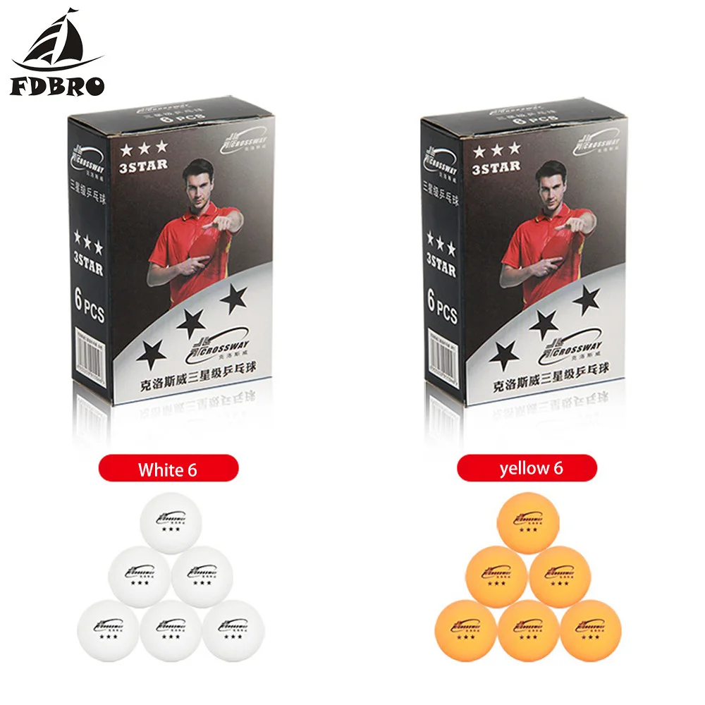 FDBRO Профессиональный мяч для настольного тенниса трехзвездочный уровень Пинг