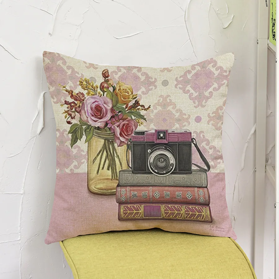 Классический Европейский Винтажный домашний стиль Подушка винтажная камера для