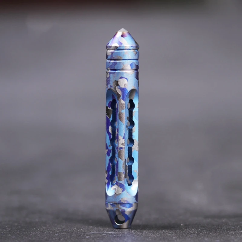 EDC титановый нож из титанового сплава бусины с Тритием газовые трубки Вольфрамовая стальная головка кулон Paracord украшения EDC многофункциональные инструменты