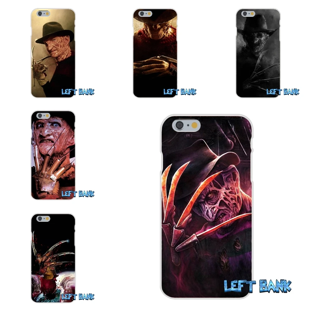Мягкий силиконовый прозрачный чехол из ТПУ для Samsung Galaxy Note 3 4 5 S4 S5 MINI S6 S7 edge freddy krueger