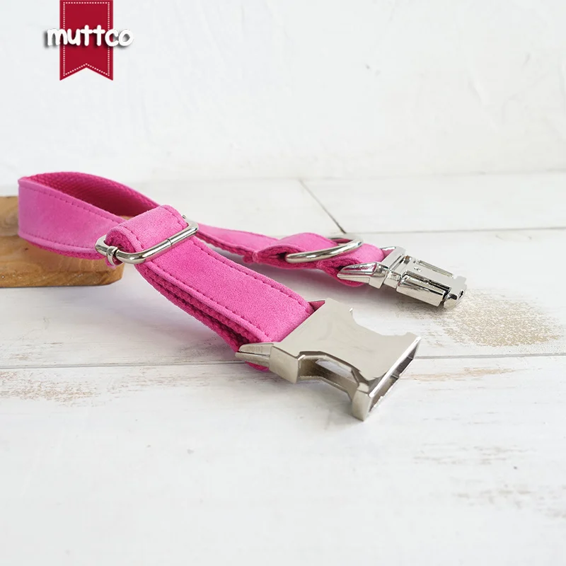 MUTTCO adjustable dog accessory pet supplies collar leash for small medium large THE PINK cute straps 5 sizes UDC076 | Дом и сад