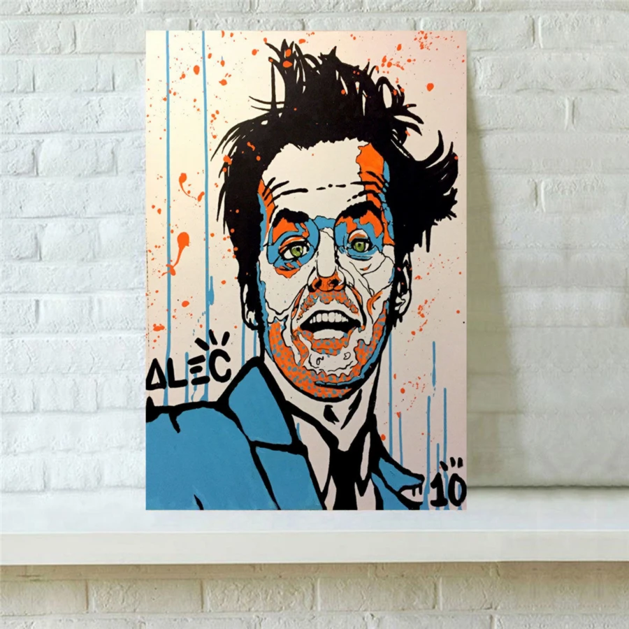 Alec Monopolys Jack Nicholson HD Wall Art Холст с печатью постера живопись декоративная для офиса