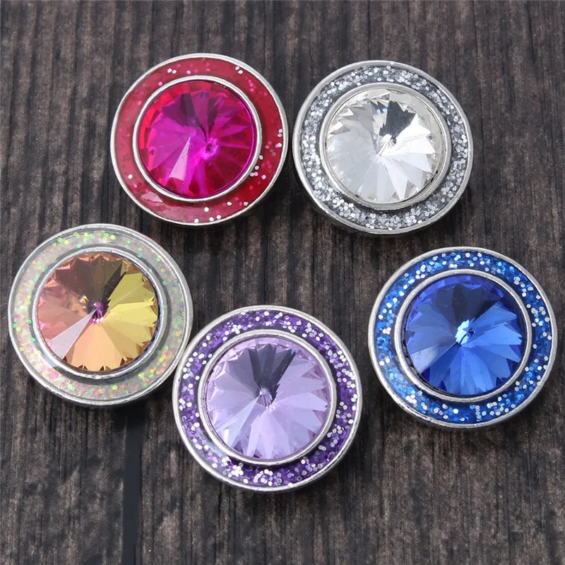 6 шт./лот новые кнопки ювелирные изделия со стразами круглые 18 мм подходят к