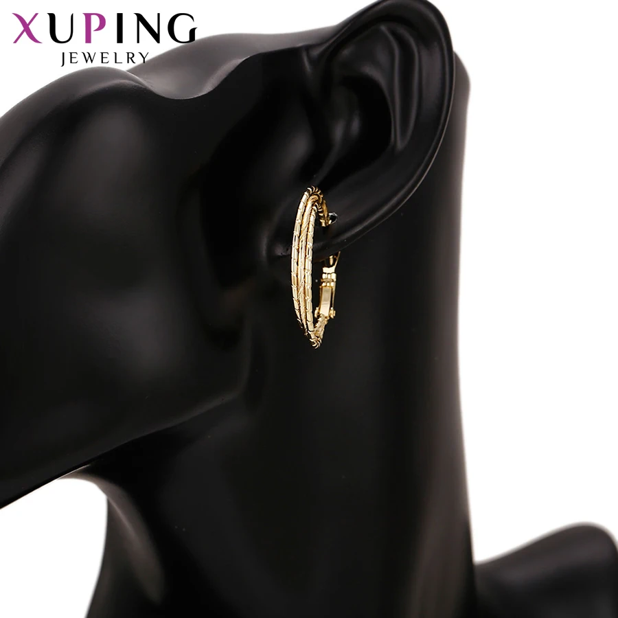 Xuping ювелирные изделия Модные ретро серьги светильник-желтым золотым покрытием