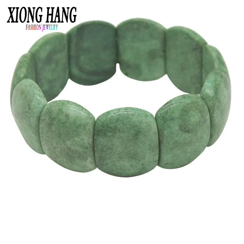 Женские браслеты на удачу Xionghang из бисера зеленая веревка керамические и ручной