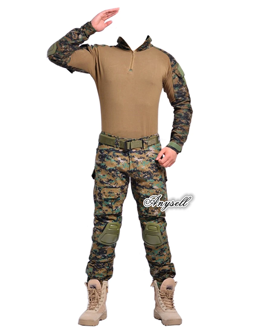 Тактический военная Униформа USMC лягушка II Ranger Inspire Airsoft Пейнтбол боевой форма