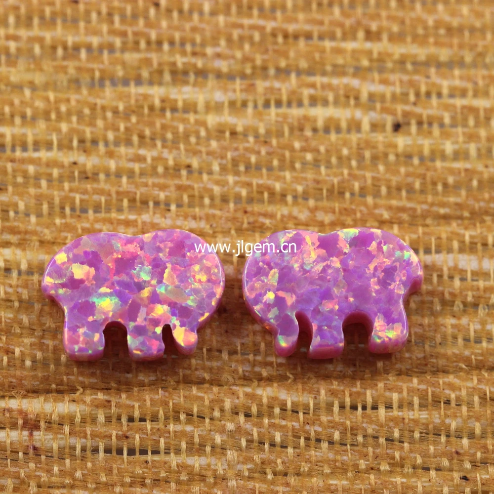 (3 шт./Лот) Подвеска в виде слона из синтетического опала цвета слоновой кости |