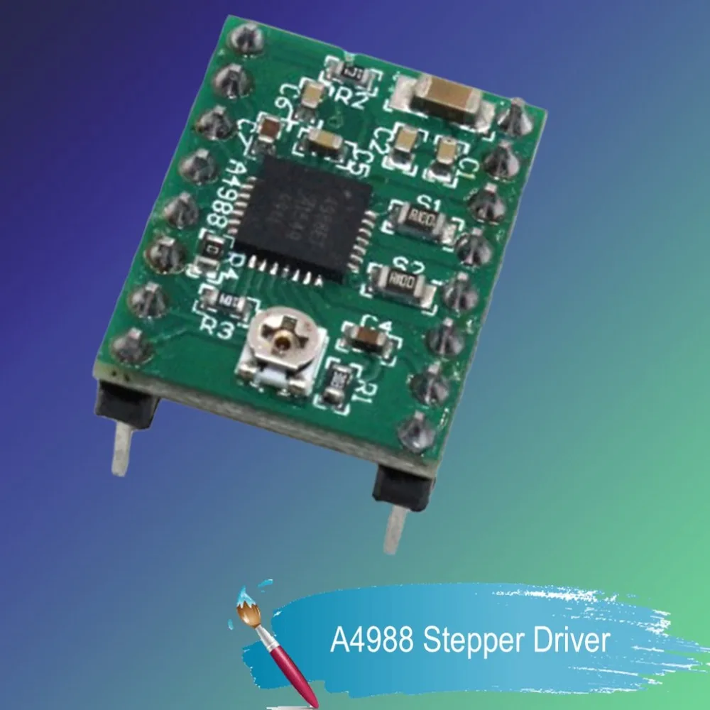 Ramps 1 4 A4988 Драйвер шагового двигателя 3D принтеры части с теплоотводом наклейка
