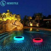 rgb led underwater light solar powered pond light outdoor swimming pool floating party decorative light with remote control