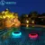 Светодиодный светильник RGB на солнечной энергии для пруда, вечерние плавающие декоративные светильники для бассейна на открытом воздухе с пультом дистанционного управления - изображение