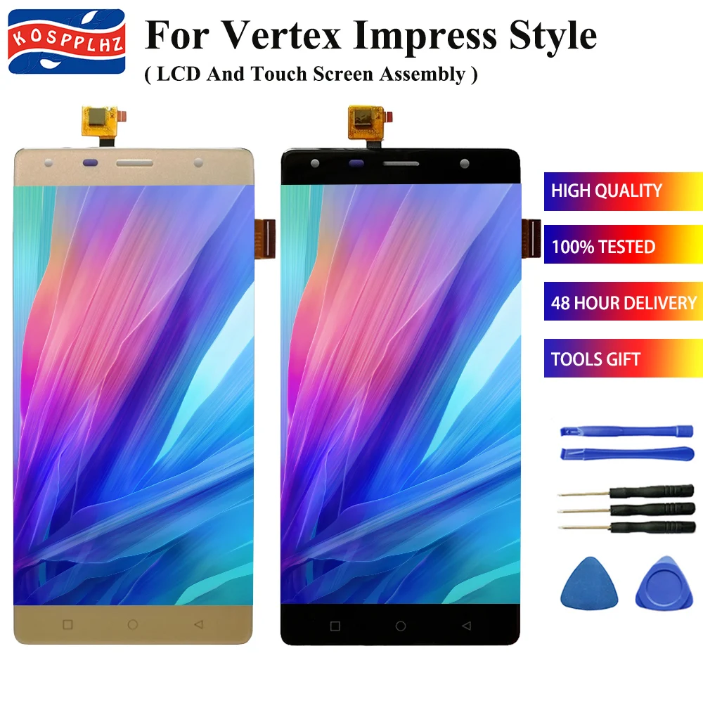 

5.5 inch Original For Vertex impress Style Full LCD Display Touch Screen 100% Original Tested Digitizer Glass Assembly