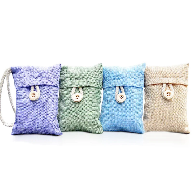 Натуральный очиститель воздуха сумка для дома автомобиля бамбуковый уголь