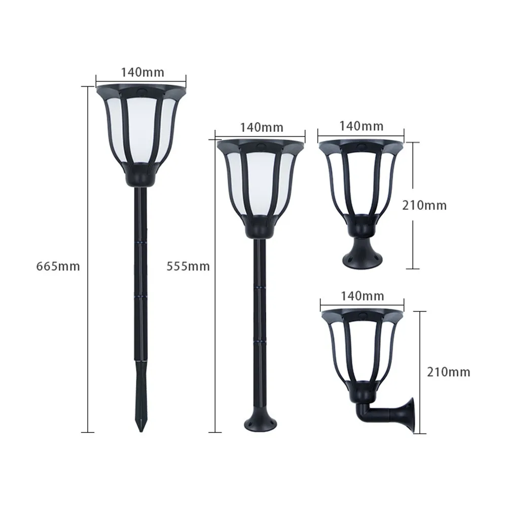 Светодиодный RGB садовый светильник на солнечной батарее цветной уличный