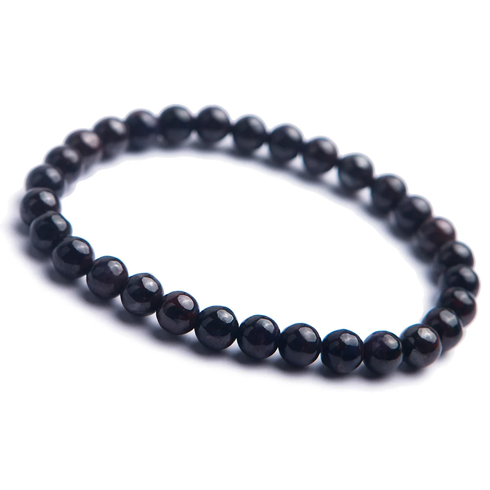 

6.5mm Genuine Natural Sugilite Crystal Beads Fashion Gems Stone Women Stretch Bracelet