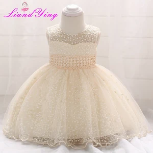 Детское платье на день рождения, крестильное платье для маленьких девочек, платье-пачка на первый год