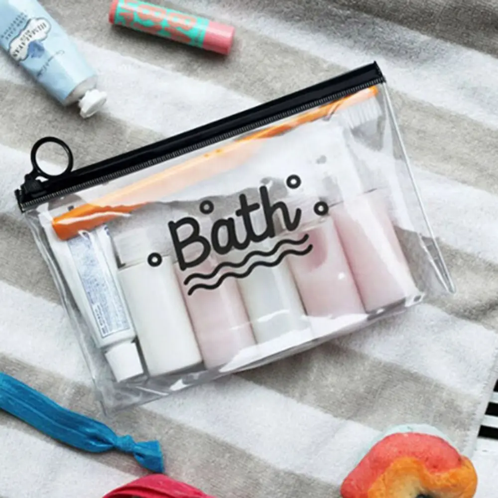 

Travel Cosmetic Bags PVC Waterproof Transparent Women Portable Make Up Bag Toiletry Organizer Storage Makeup Bag Wash Pouch