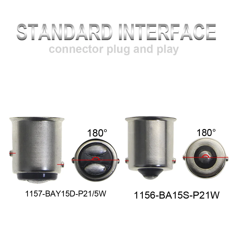 KEIN 2 шт. высокое качество BAY15D P21W 1156 P21/5W 1157 BA15S 3030 Автомобильные светодиодные огни