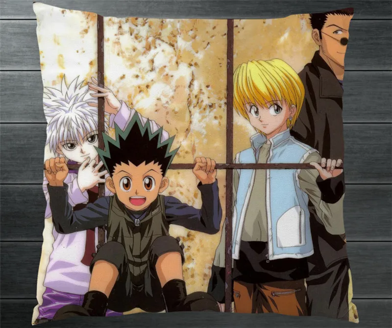 Чехол HUNTER X GON FREECSS Kurapika Killua Zoldyck Leorio Двусторонняя Подушка Манга Аниме для подушки