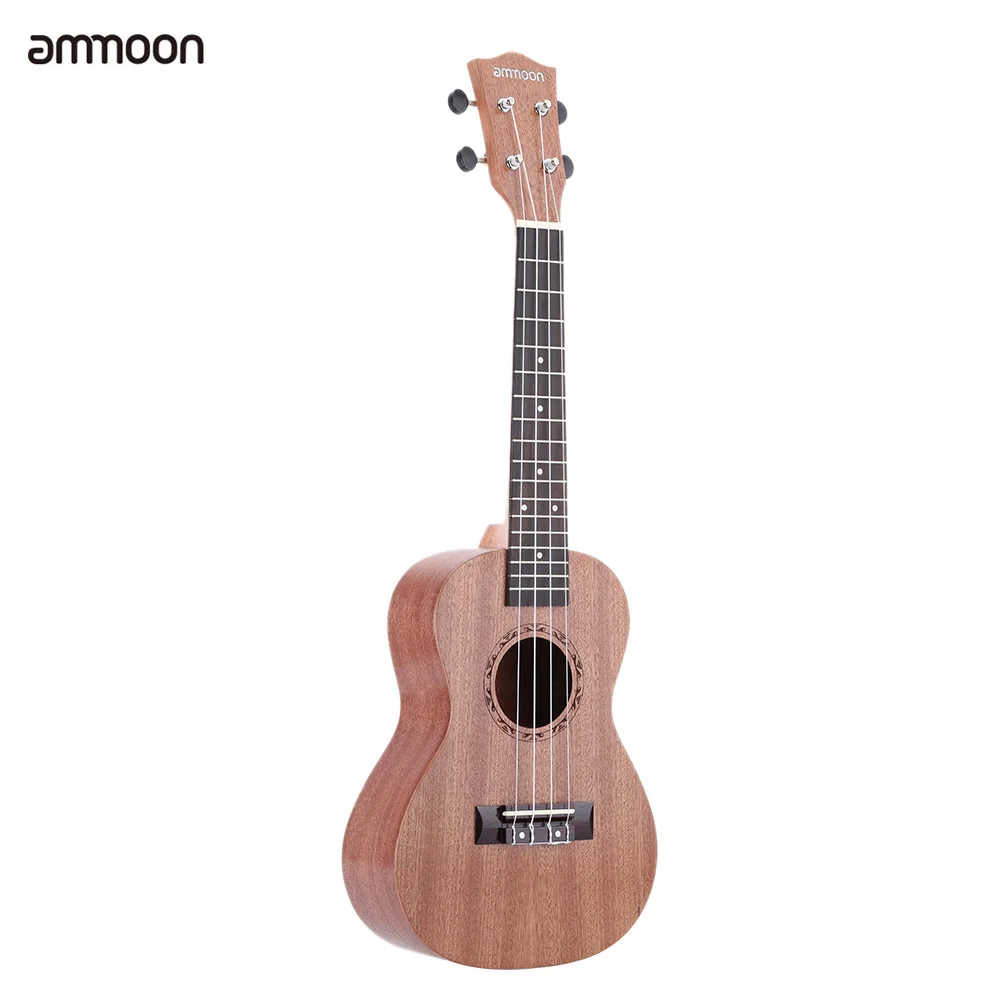 Ammoon 24 &quotSapele Ukulele 4 строки и гриф из розового дерева музыкальный инструмент Новое