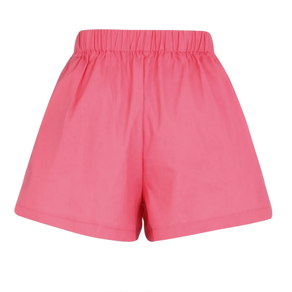 Шорты Spodenki Damskie шорты с высокой талией женские Pantalon Corto Mujer Verano модные однотонные хлопковые эластичные шорты Z4