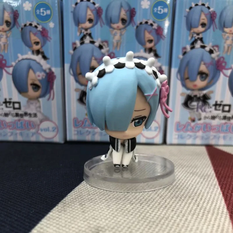 5 шт./компл. Re:Zero Life in a другой мир Rem Mini Kawaii ПВХ Аниме фигурки REM игрушки см|Игровые и